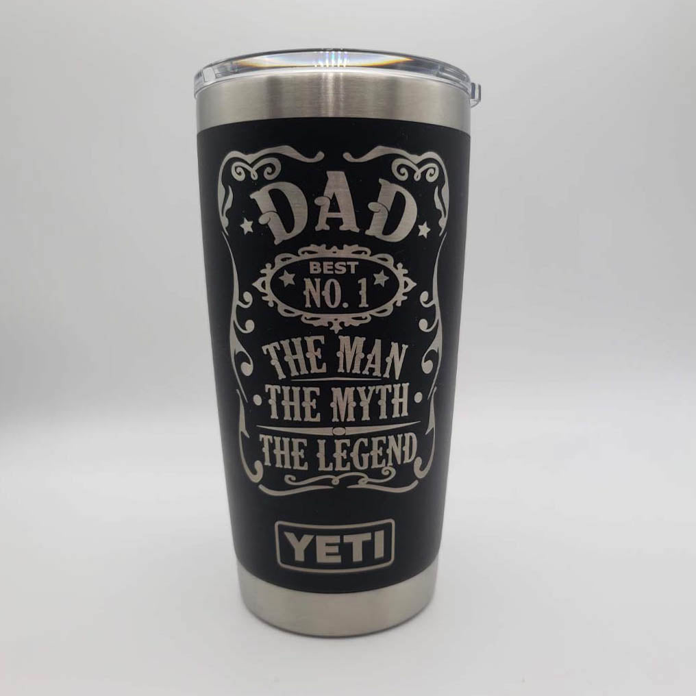 Dad - The Man, The Myth, The Legend Engraved YETI Tumbler