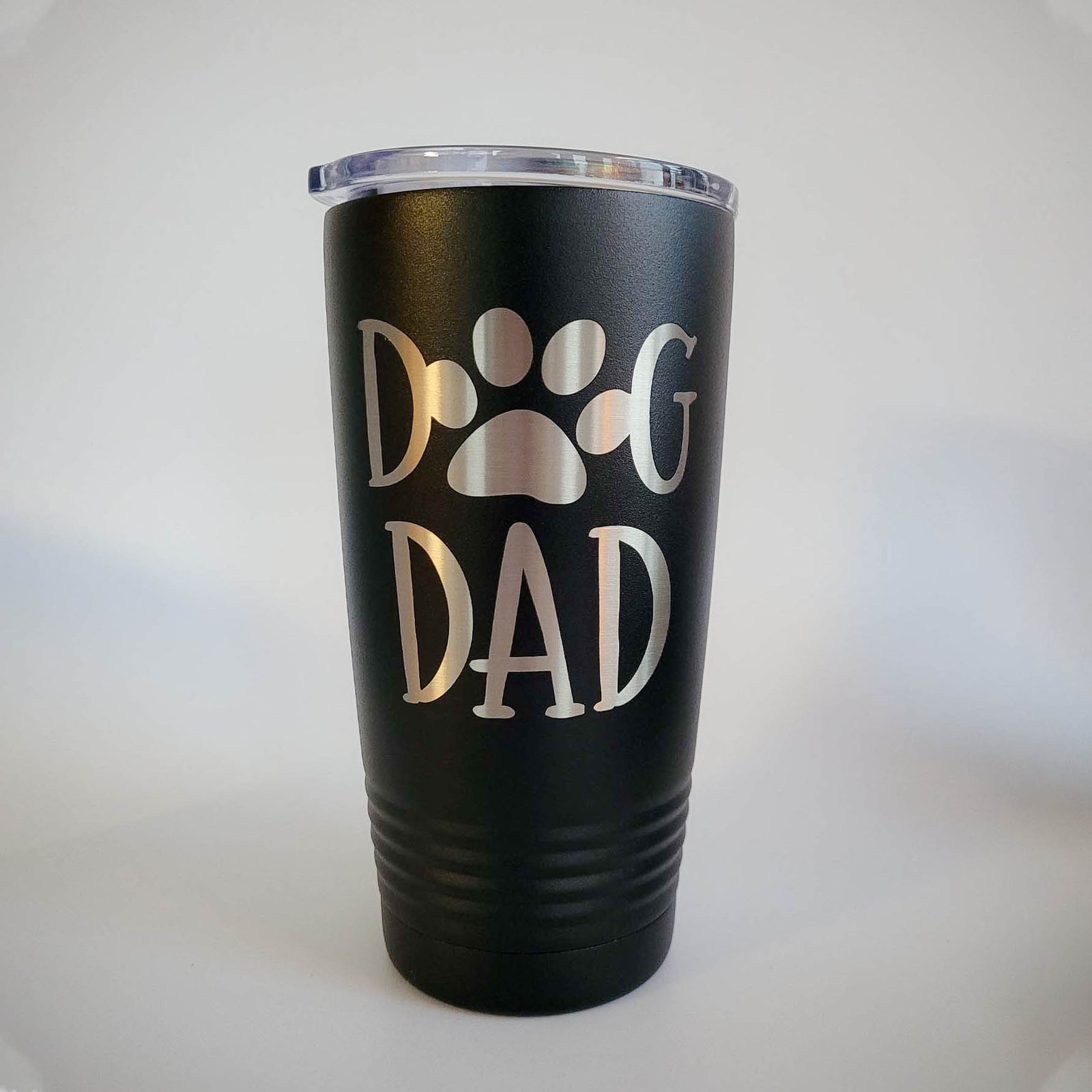 Dog Dad - Engraved 20oz Polar Camel Black Tumbler - Sunny Box