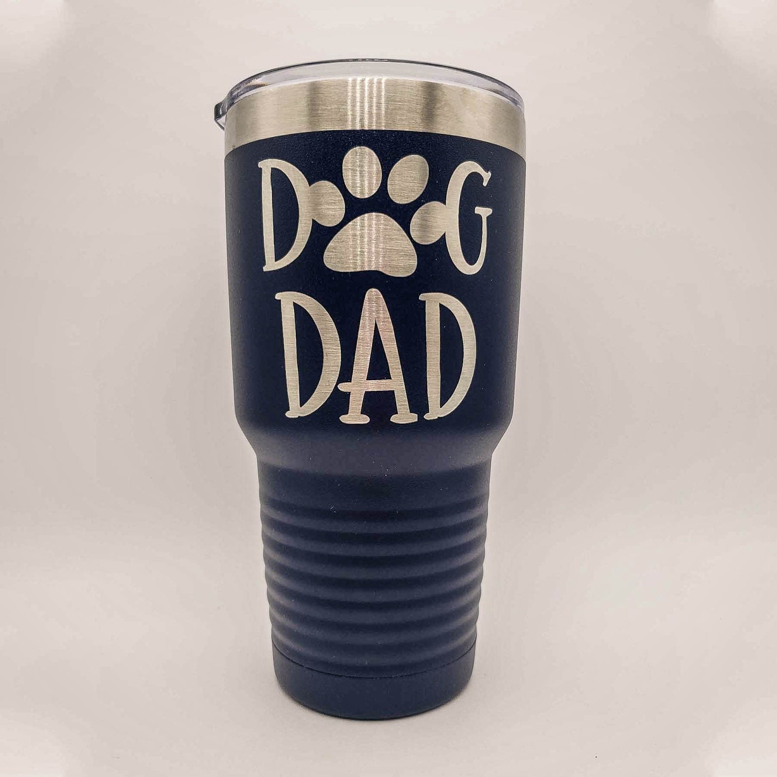 Dog dad Engraved Polar Camel Tumbler 30oz Navy Sunny Box