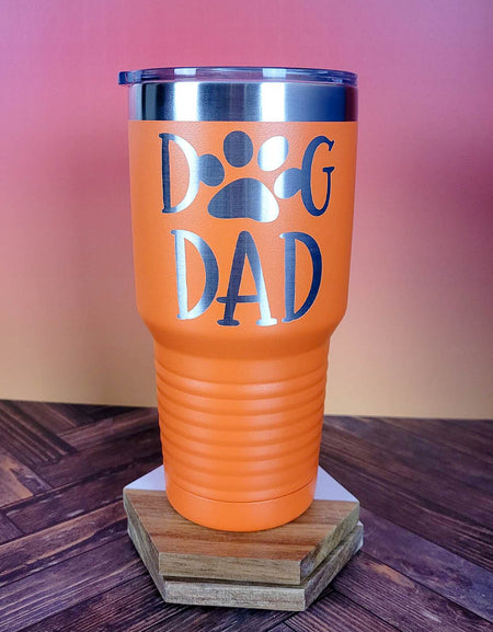Dog dad Engraved Polar Camel Tumbler 30oz Orange Sunny Box