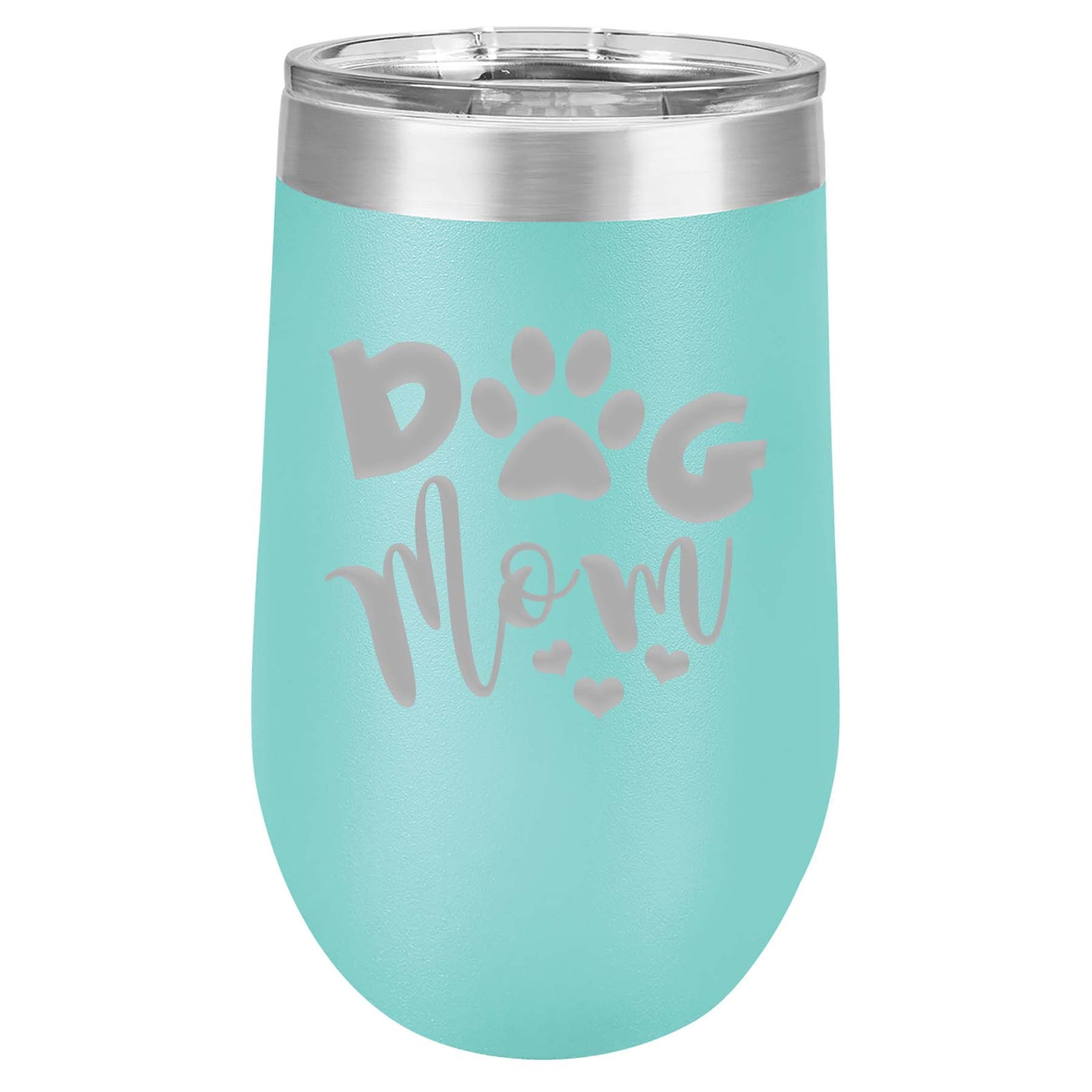 Dog Mom Engraved 16oz Polar Camel Wine TUmblers Sunny Box