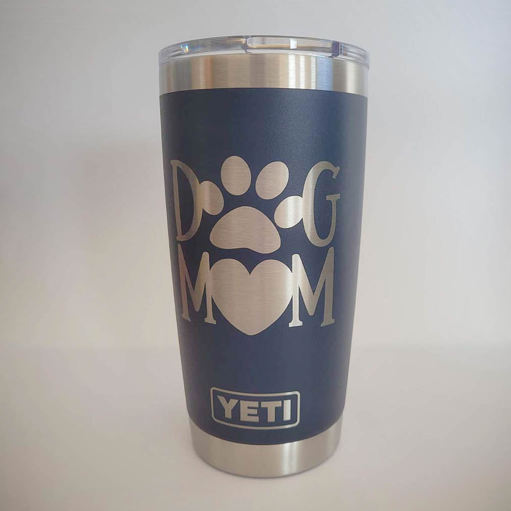 Dog Mom Design #2 Engraved YETI Tumbler