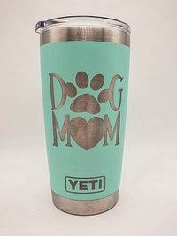Dog Mom Design #2 Engraved YETI Tumbler