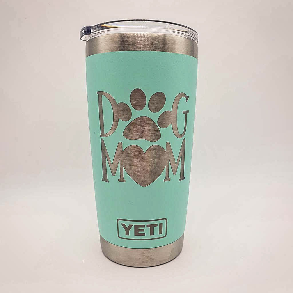 Dog Mom Design #2 Engraved YETI Tumbler