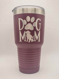 Dog Mom Engraved Polar Camel 30oz Maroon Tumbler Sunny Box