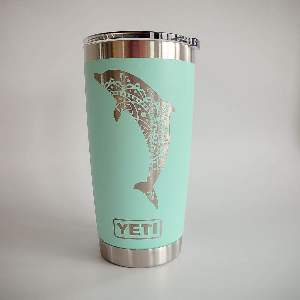 Dolphin Mandala - Engraved YETI Tumbler