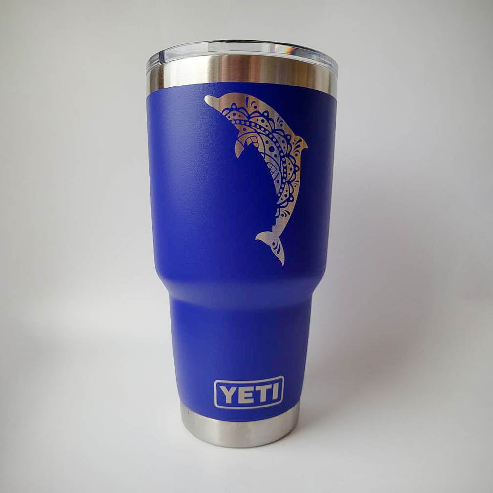 Dolphin Mandala - Engraved YETI Tumbler