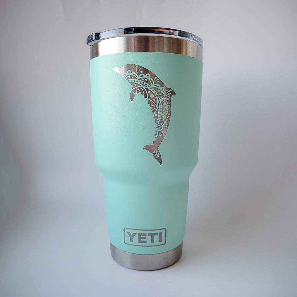 Dolphin Mandala - Engraved YETI Tumbler