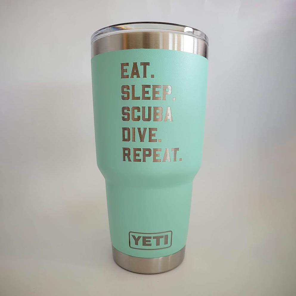 Eat Sleep Scuba Dive Repeat - Engraved YETI Tumbler