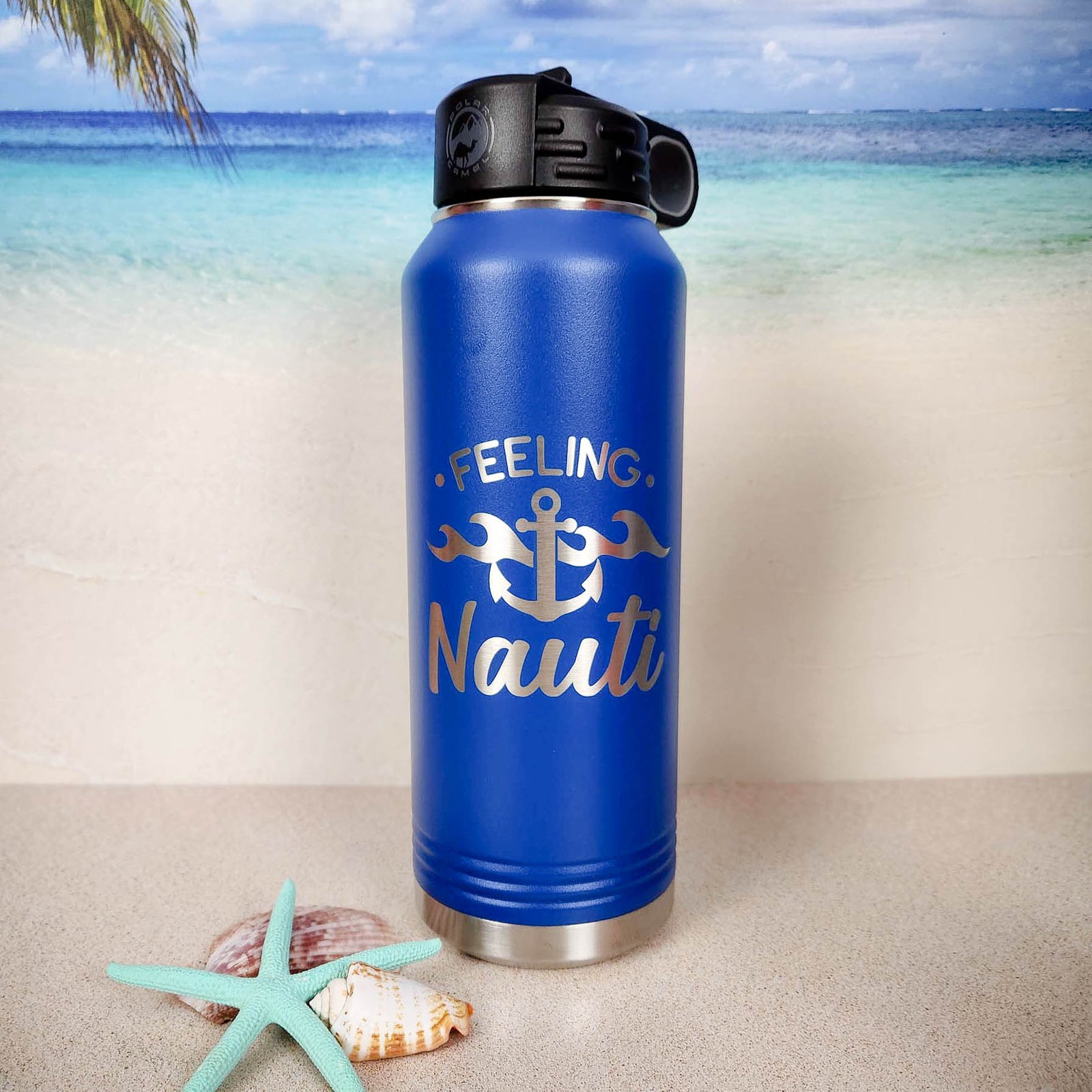 Feeling Nauti - Engraved 32oz Polar Camel Water Bottle - Sunny Box