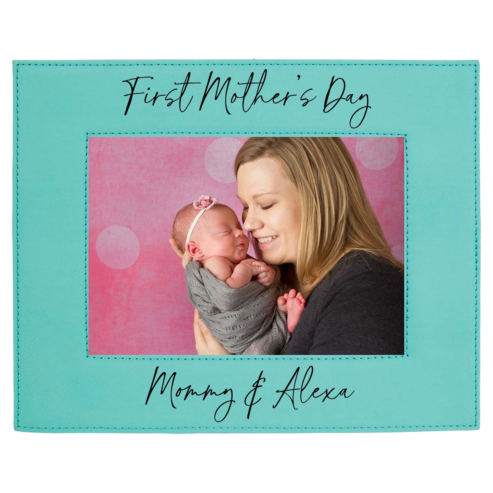 First Mother's Day Leatherette Picture Frame