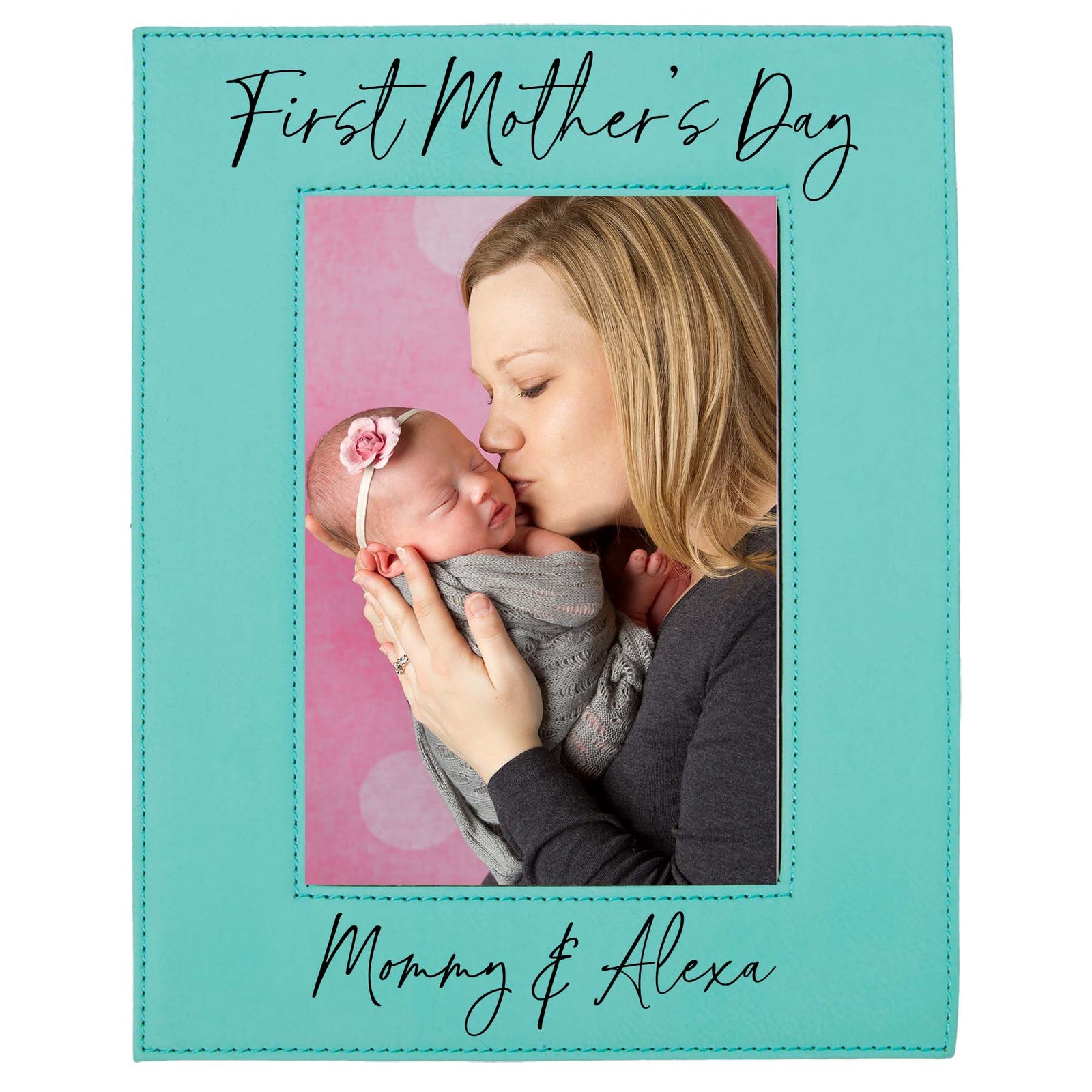 First Mother's Day Leatherette Picture Frame