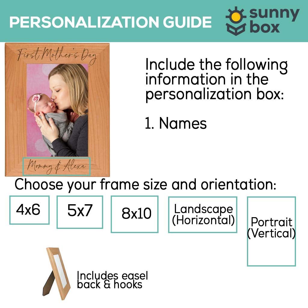 First Mother's Day Wood Picture Frame