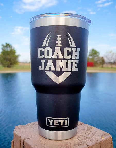 Football Coach Engraved YETI Tumbler