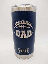 Football Dad - Engraved YETI Tumbler