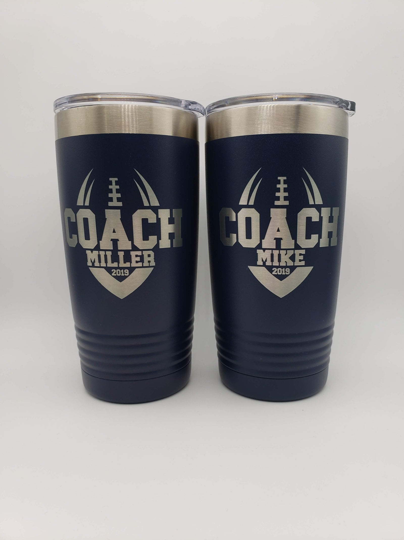 Football School Mascot Engraved Polar Camel Tumblers - Sunny Box Football Coach