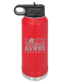 Football School Mascot Engraved Polar Camel Water Bottles - Sunny Box