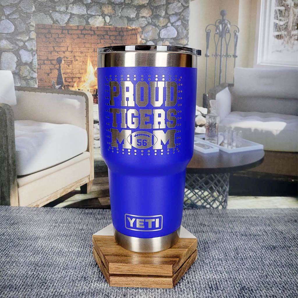 Football School Mascot - Engraved YETI Tumbler