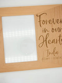 Forever In Our Hearts - Pet Memorial Personalized Wood Frame - Sunny Box