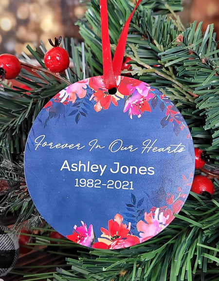 Forever In Our Hearts Personalized Ornament by Sunny Box