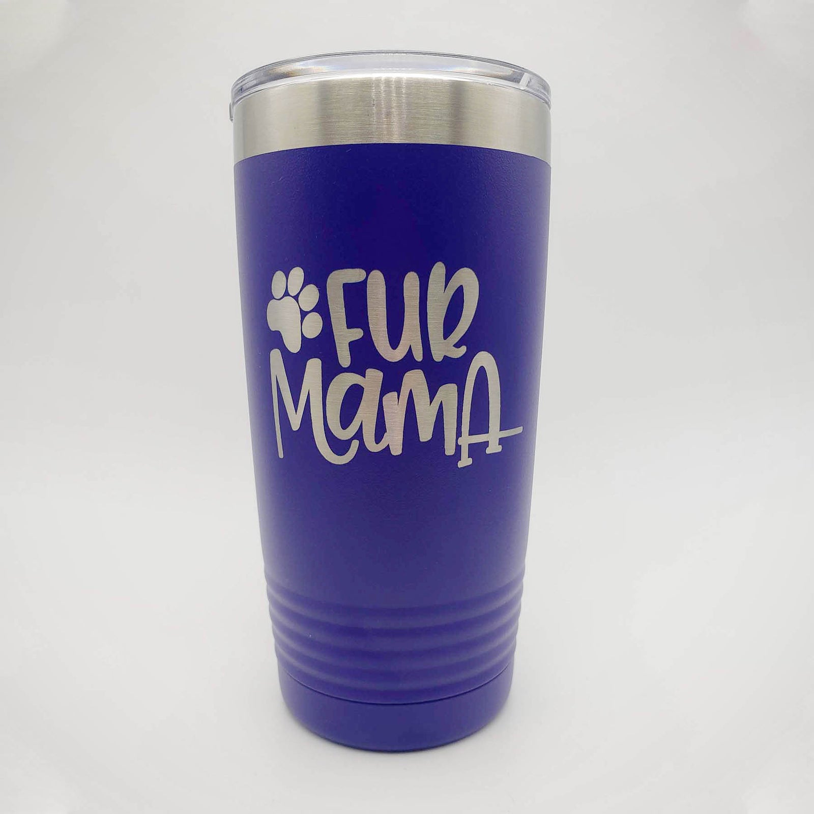 Fur Mama - Engraved 20oz Polar Camel Purple Tumbler - Sunny Box