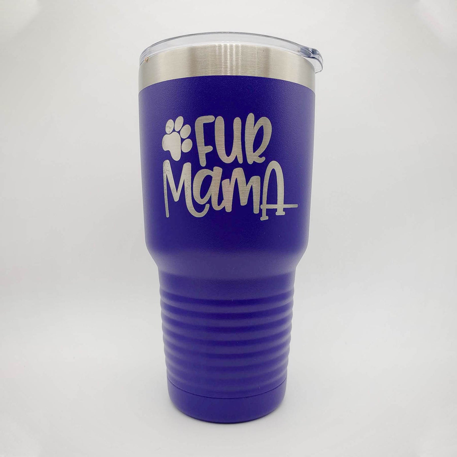 Fur Mama - Engraved 30oz Polar Camel Purple Tumbler - Sunny Box