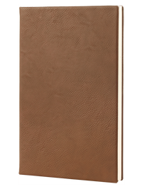 Dark Brown Engraved Leatherette Motivational Journal - Creatively Crowned Engraving