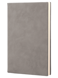 Gray Engraved Leatherette Motivational Journal - Creatively Crowned Engraving