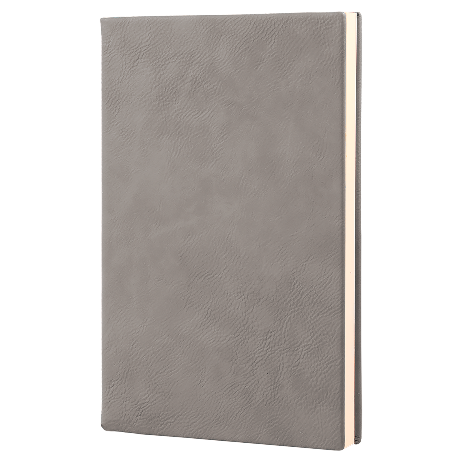Gray Engraved Leatherette Motivational Journal - Creatively Crowned Engraving