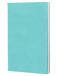 Teal Engraved Leatherette Motivational Journal - Creatively Crowned Engraving