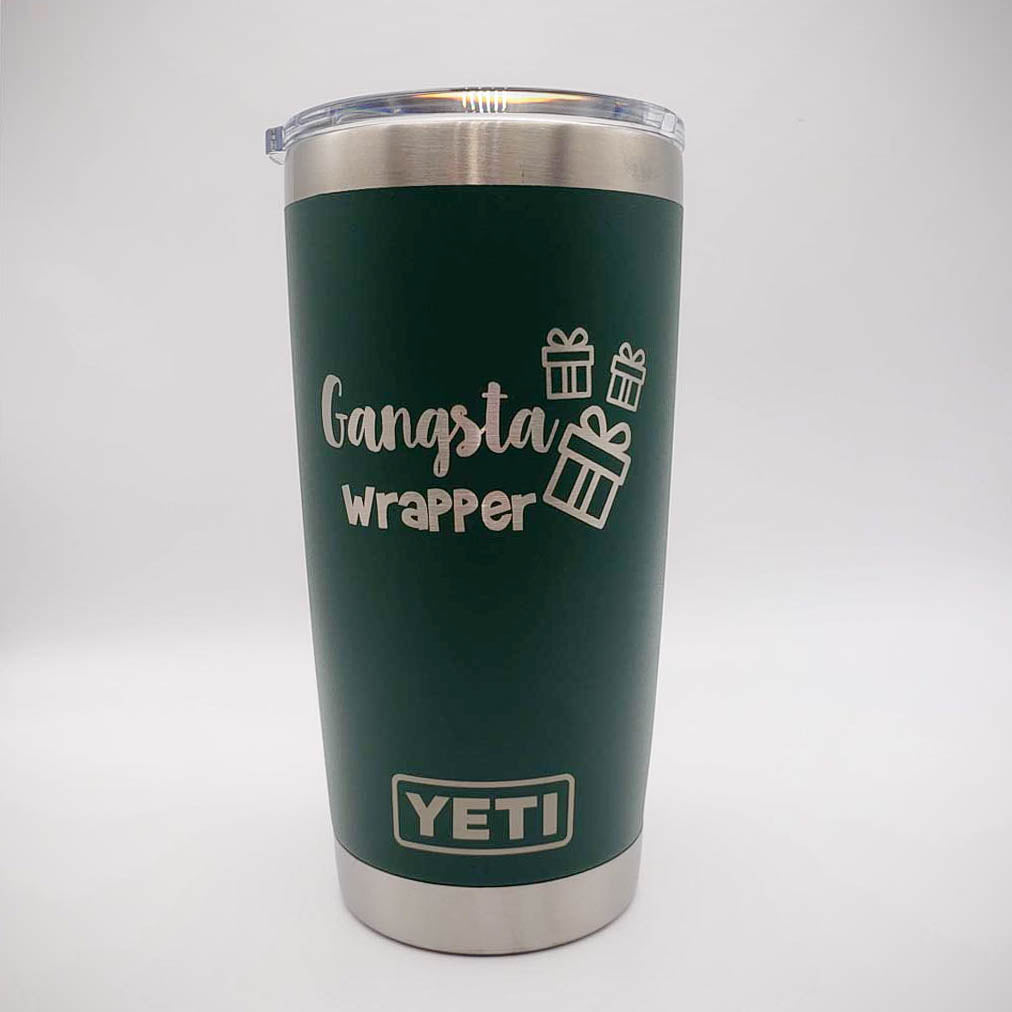 Gangsta Wrapper - Christmas Engraved YETI Tumbler