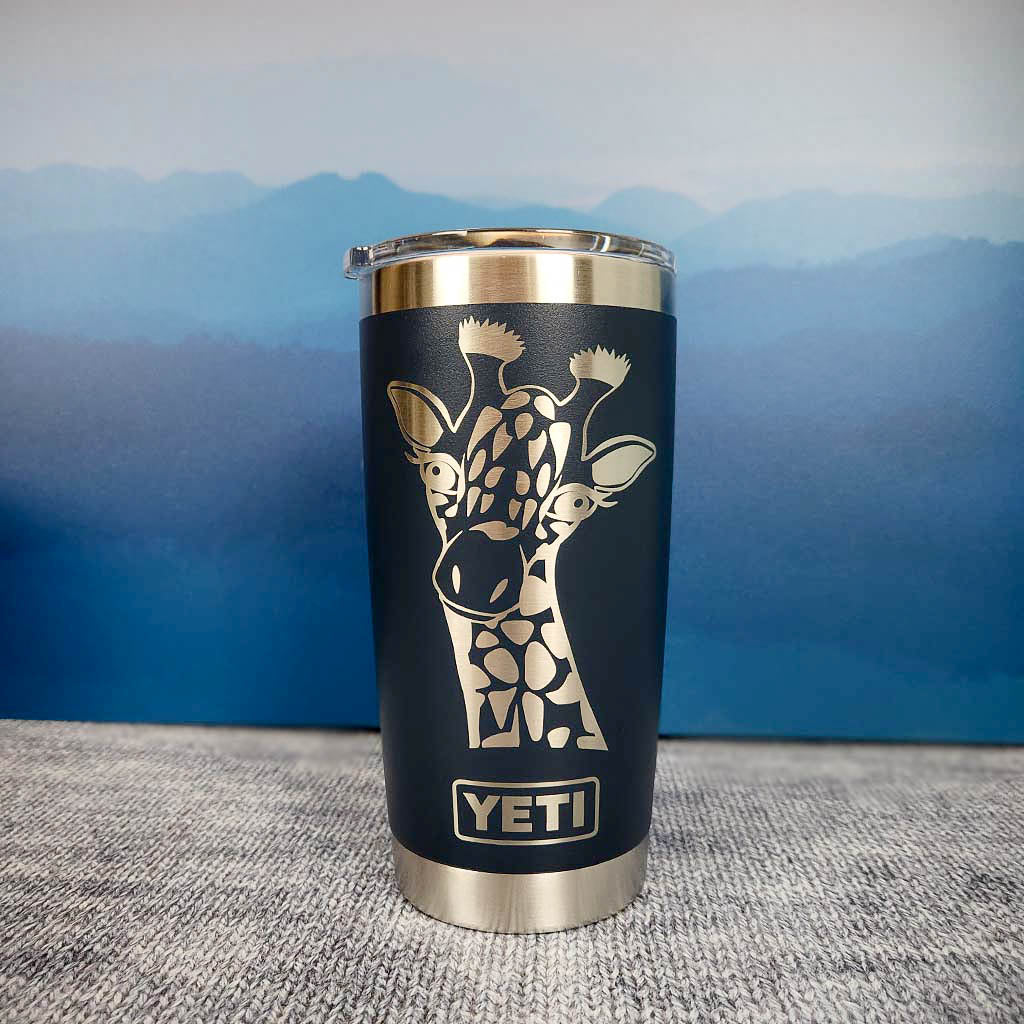 Giraffe Custom Engraved YETI Tumbler – Sunny Box