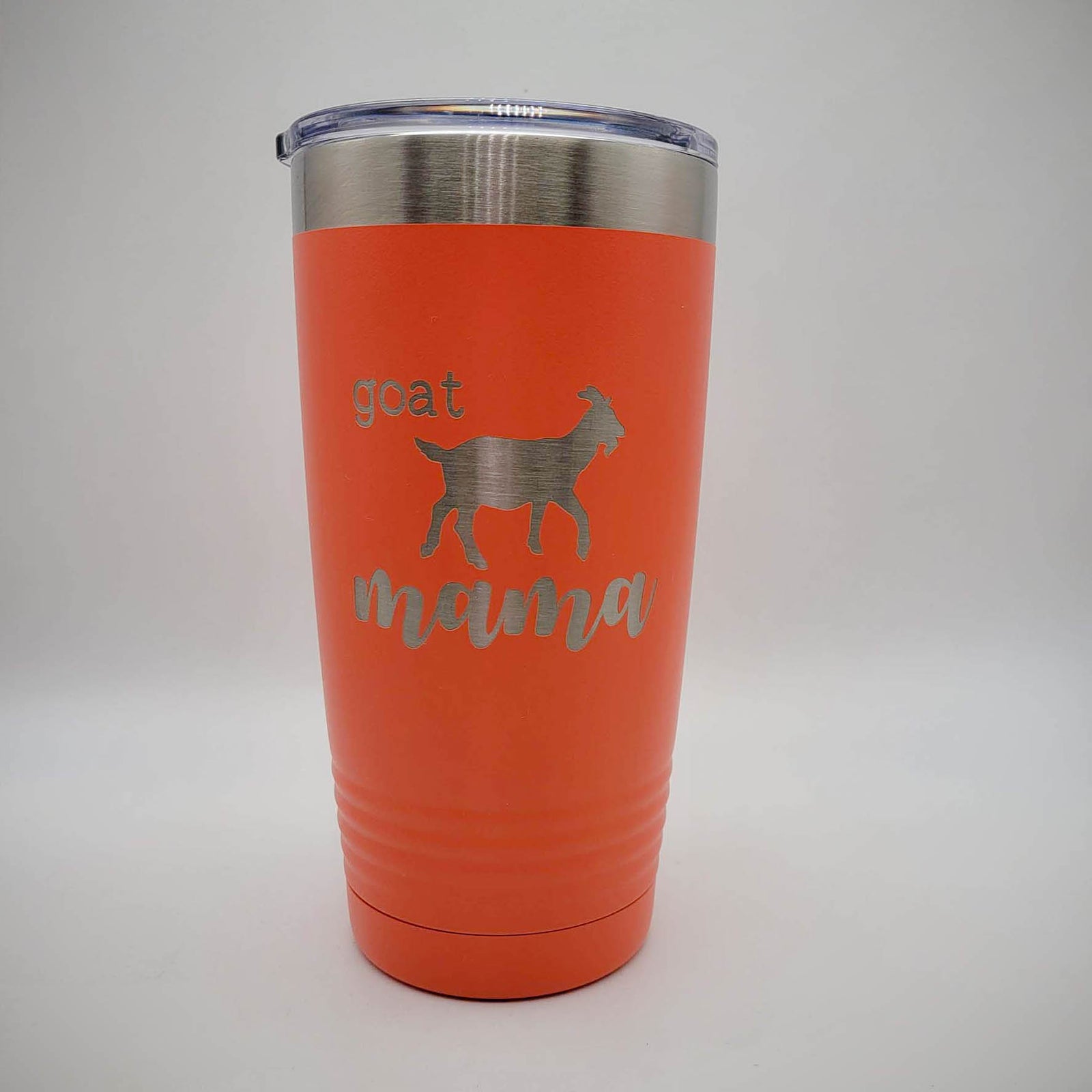 Goat Mama Engraved 20oz Coral Polar Camel Tumbler - Sunny Box