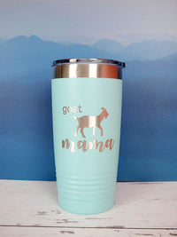Goat Mama - Engraved 20oz Polar Camel Tumbler Teal - Sunny Box