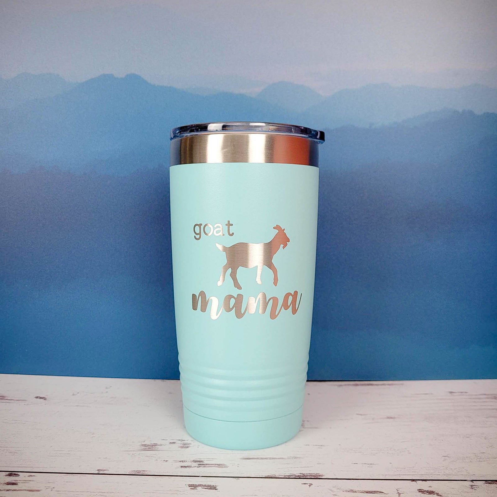 Goat Mama - Engraved 20oz Polar Camel Tumbler Teal - Sunny Box