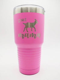 Goat Mama - Engraved 30oz Polar Camel Tumbler Pink - Sunny Box