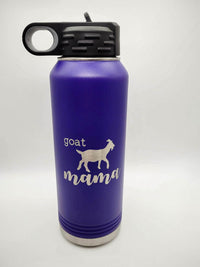 Goat Mama Engraved 32oz Polar Camel Water Bottle Purple - Sunny Box