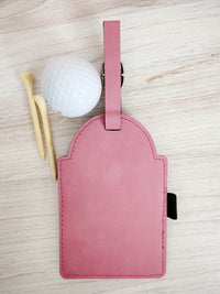Personalized Golf Bag Tag and Tee Holder