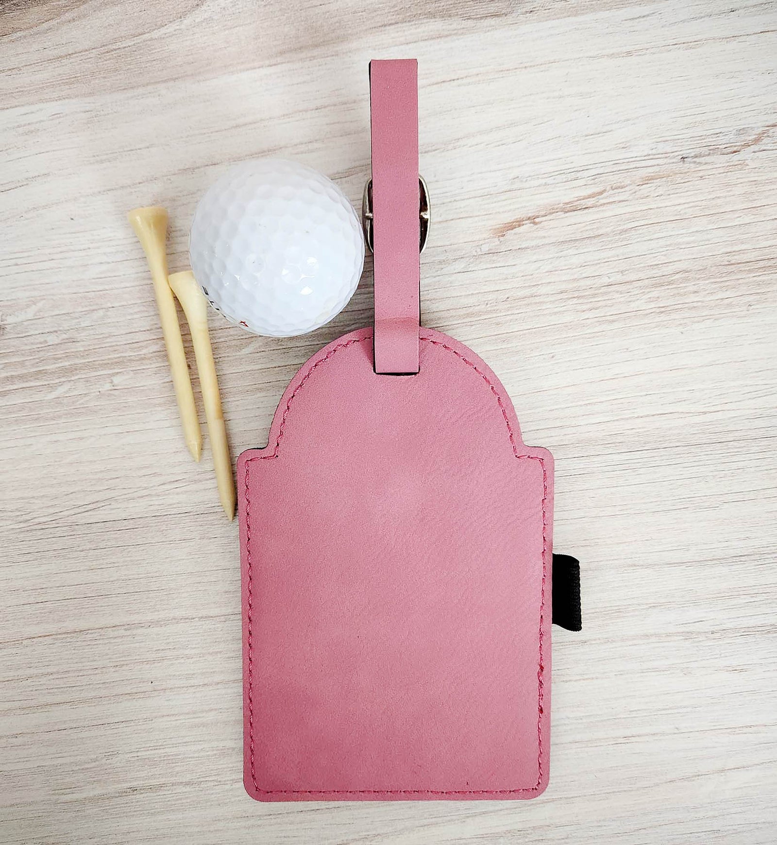 Personalized Golf Bag Tag and Tee Holder