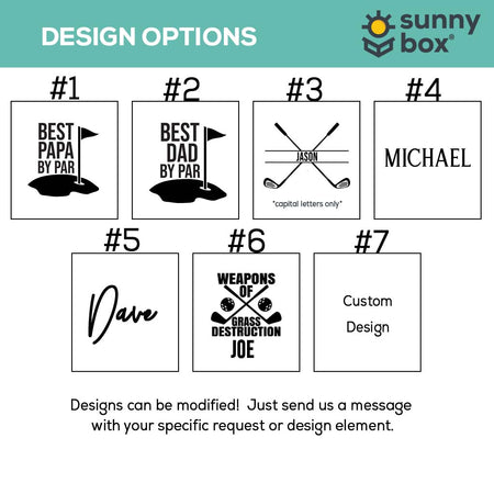 Personalized Golf Bag Tag and Tee Holder