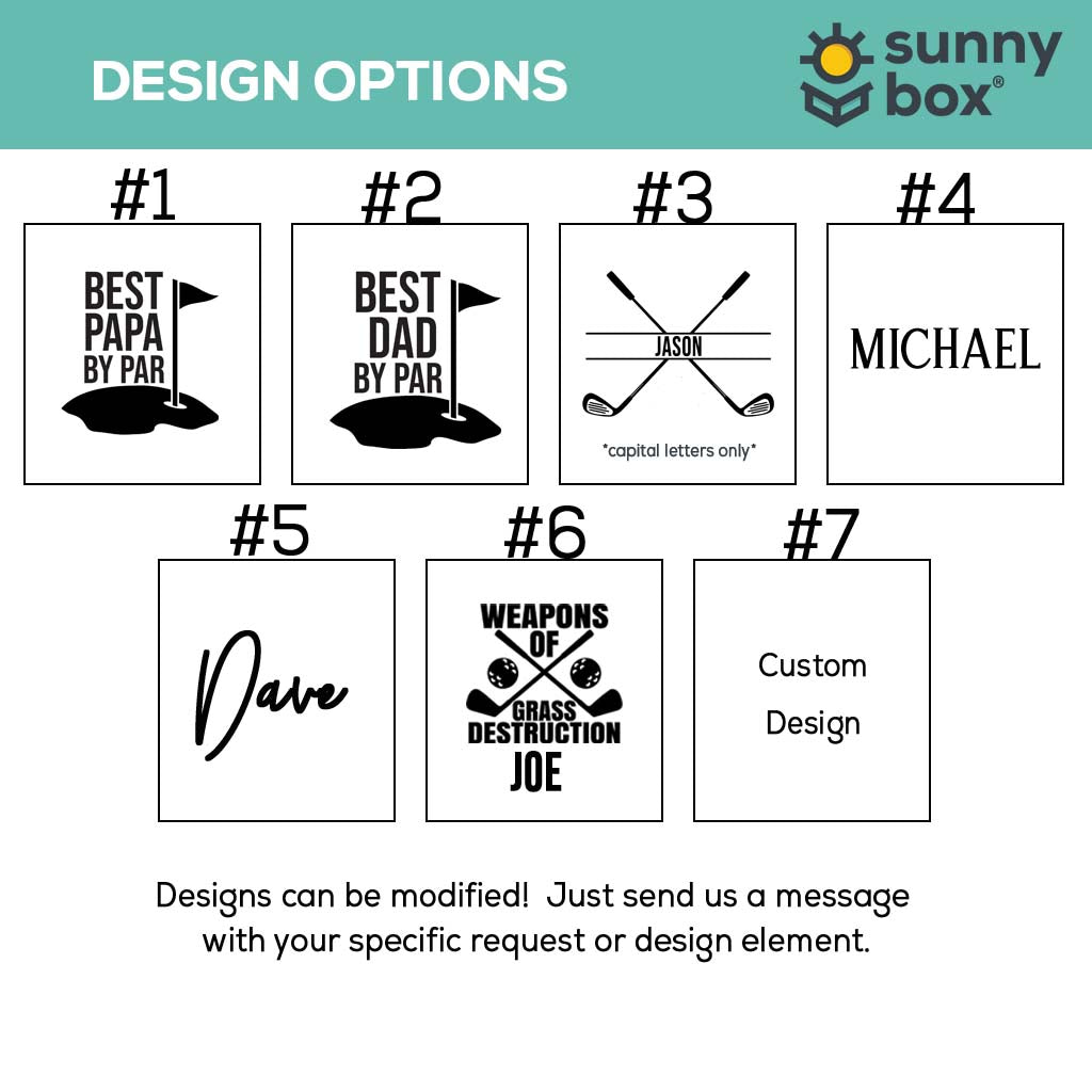 Personalized Golf Bag Tag and Tee Holder