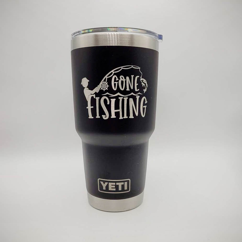Gone Fishing - Engraved YETI Tumbler