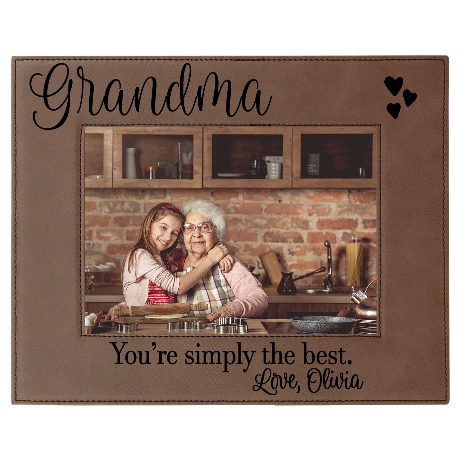 Grandma Leatherette Picture Frame