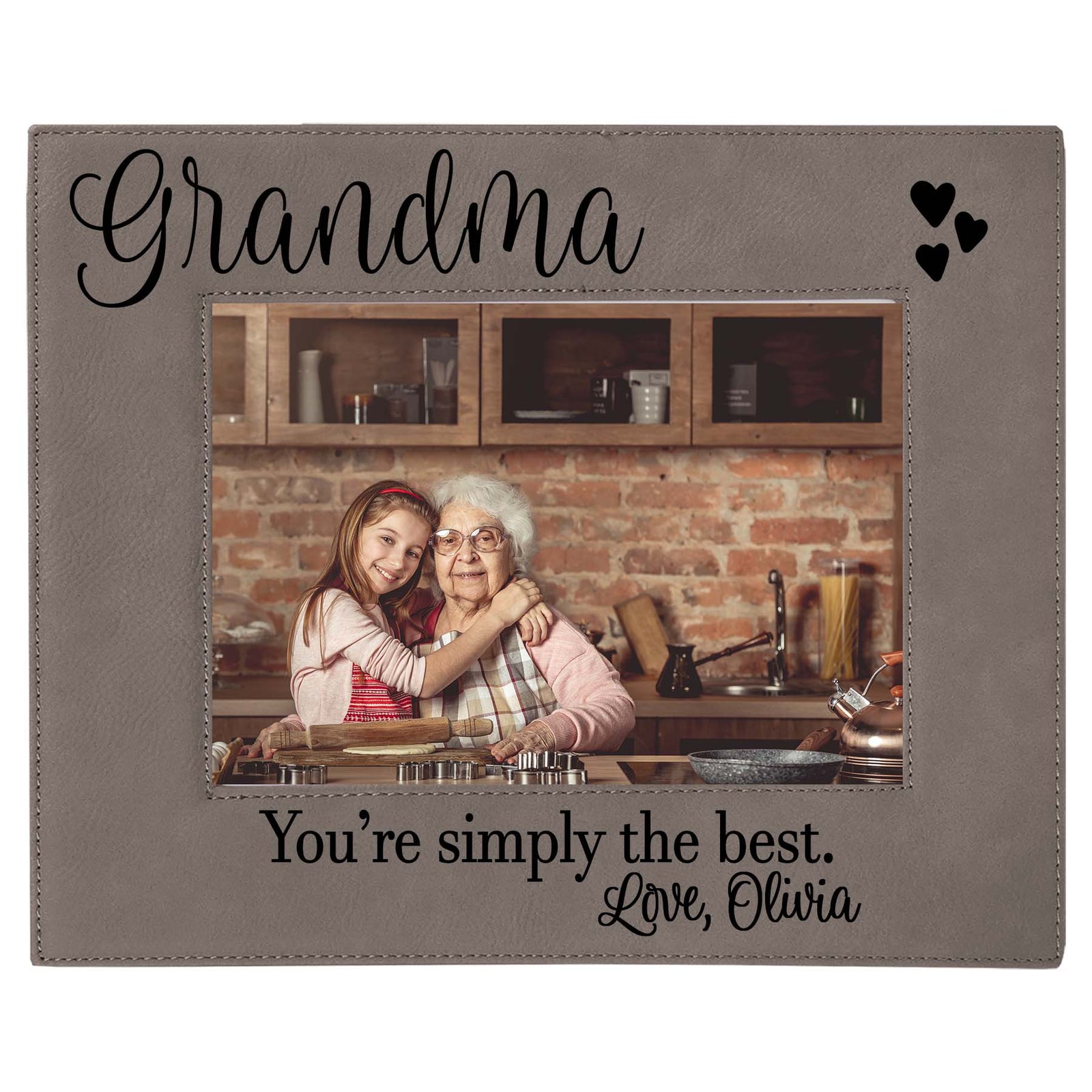 Grandma Leatherette Picture Frame
