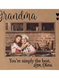 Grandma Leatherette Picture Frame