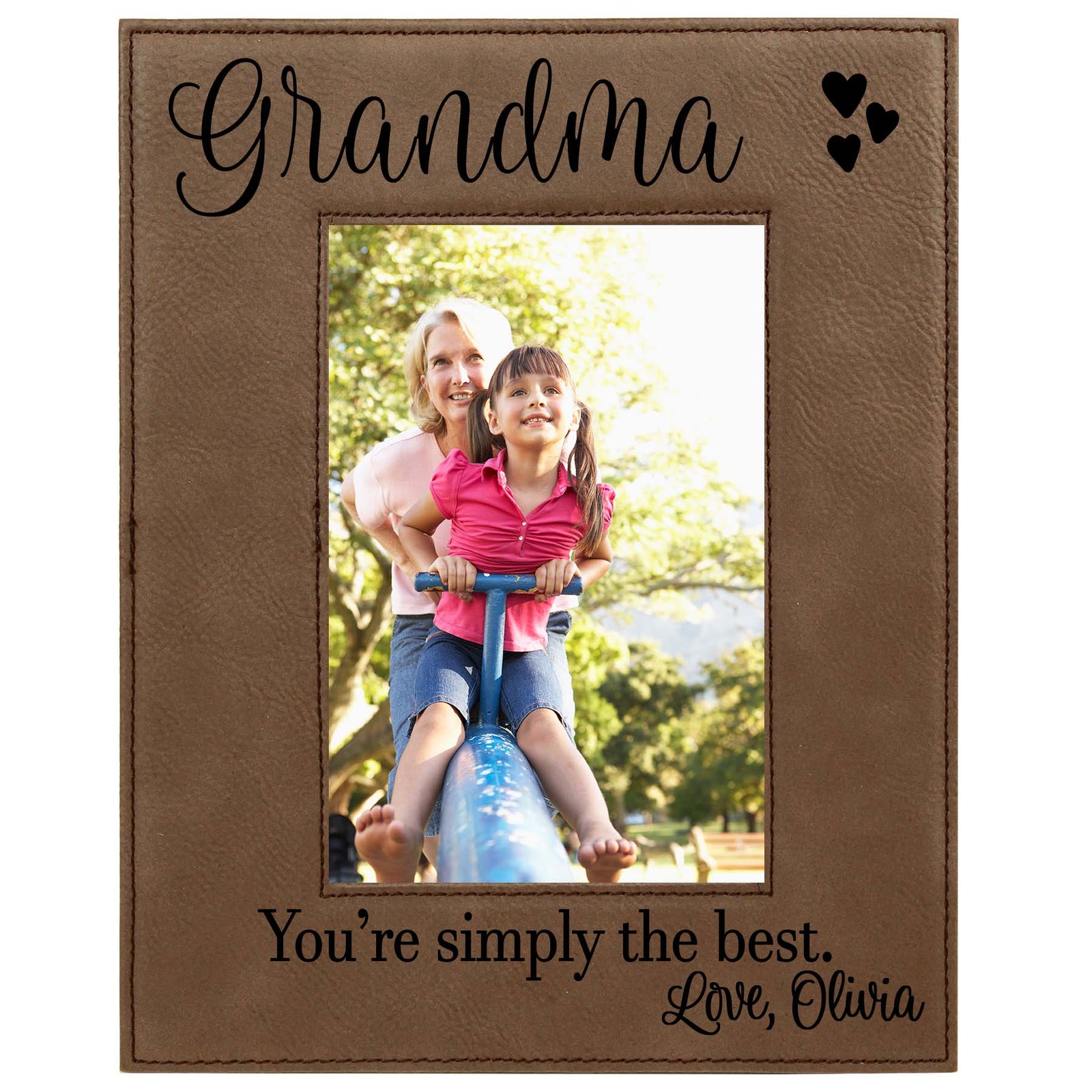 Grandma Leatherette Picture Frame