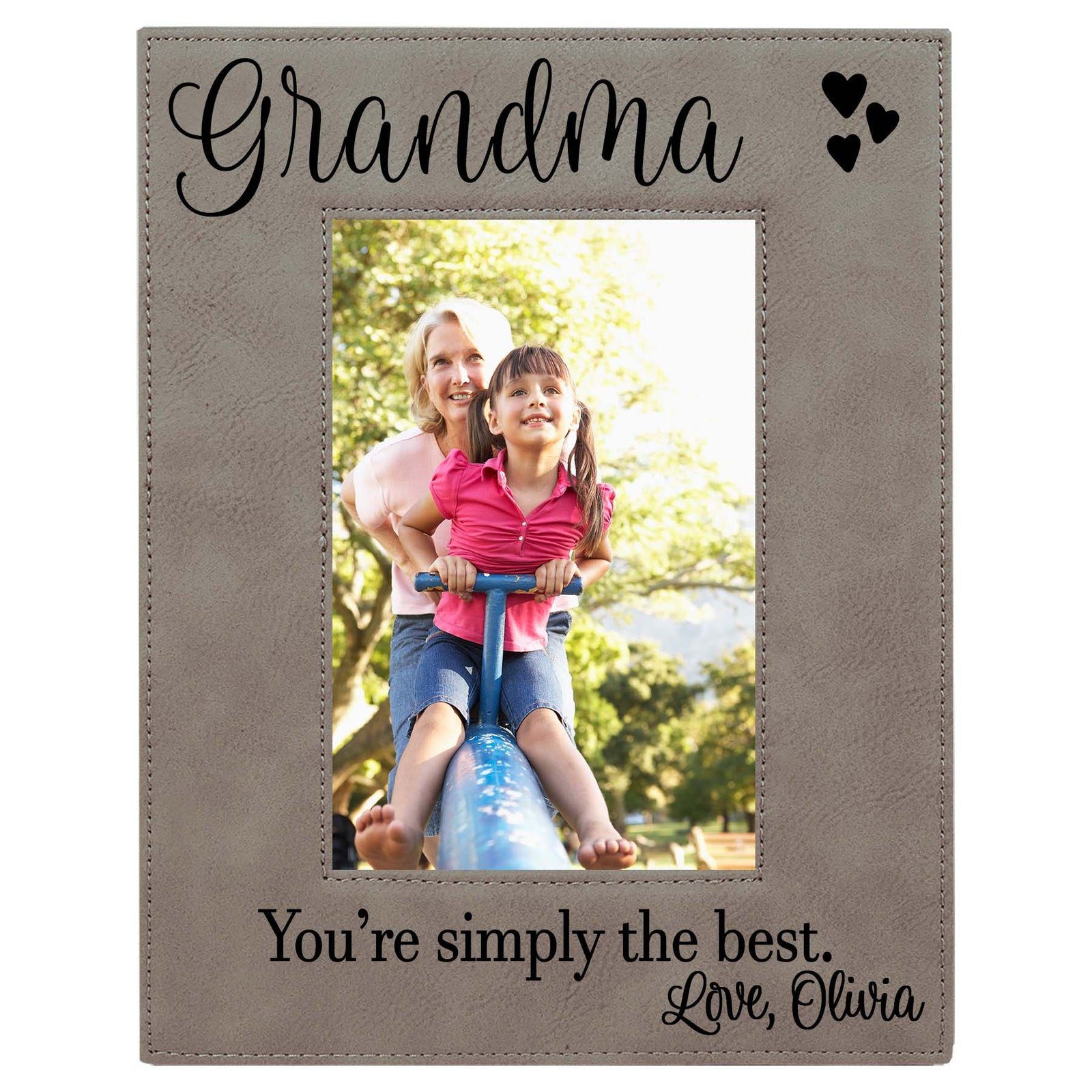 Grandma Leatherette Picture Frame