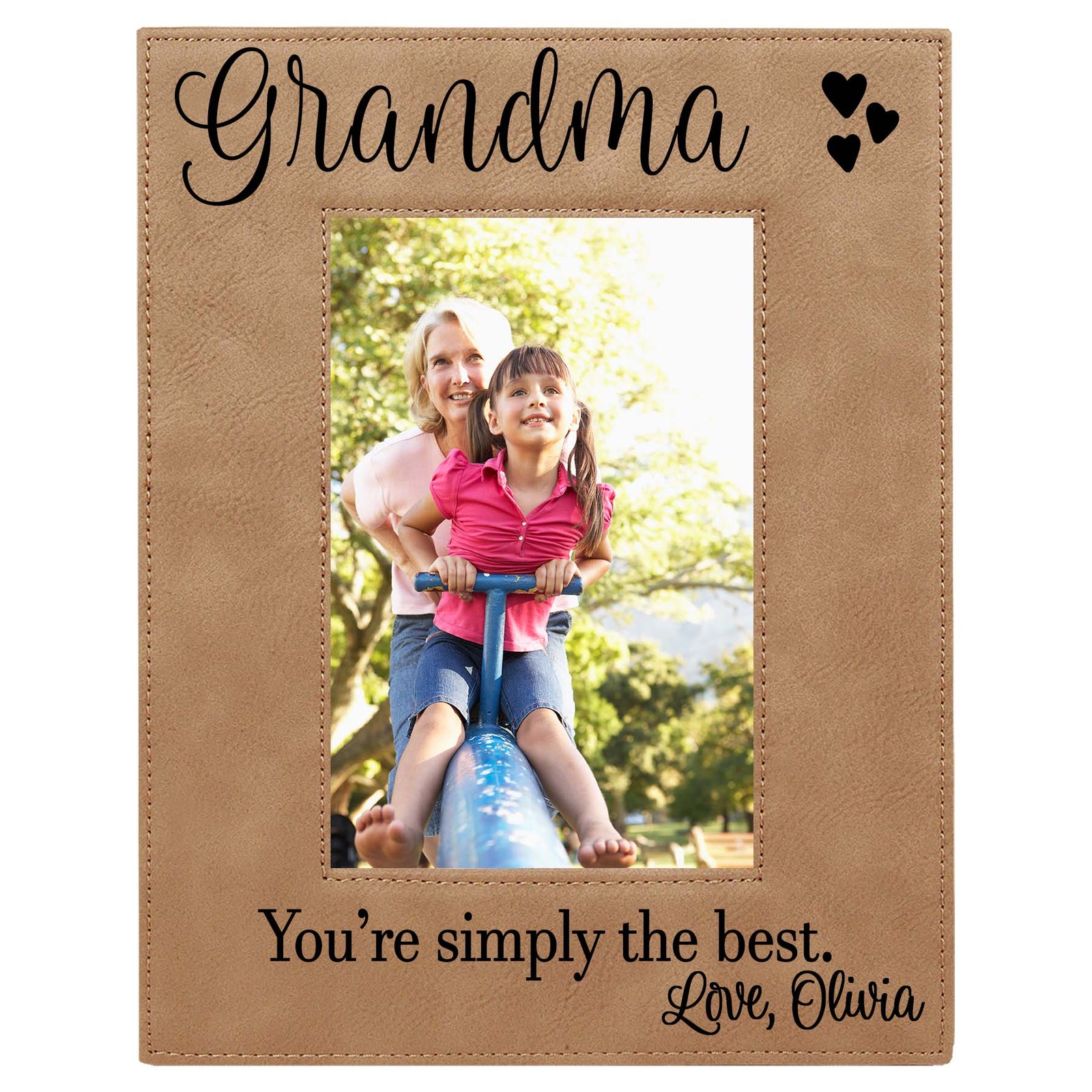 Grandma Leatherette Picture Frame
