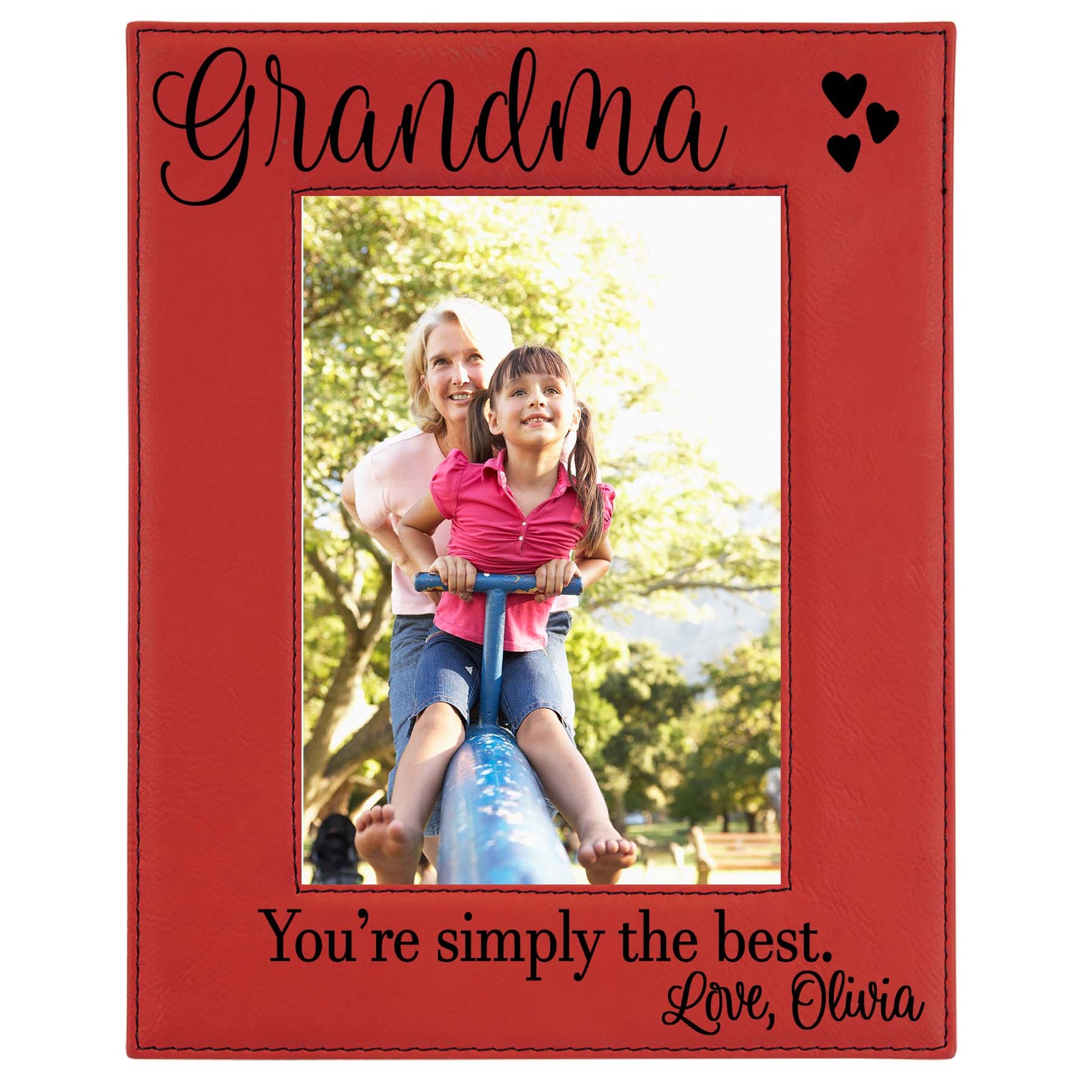 Grandma Leatherette Picture Frame