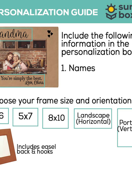 Grandma Leatherette Picture Frame